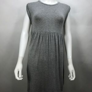 Tobi Gray Cotton T-Shirt Tunic Style Dress